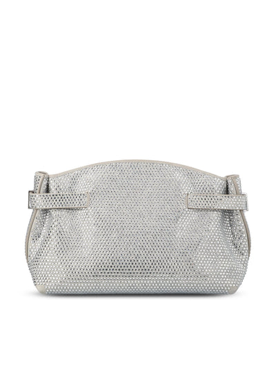 Borsa realizzata in pelle di vitello e cristalli. 218941 774633004 SALVATORE FERRAGAMO 