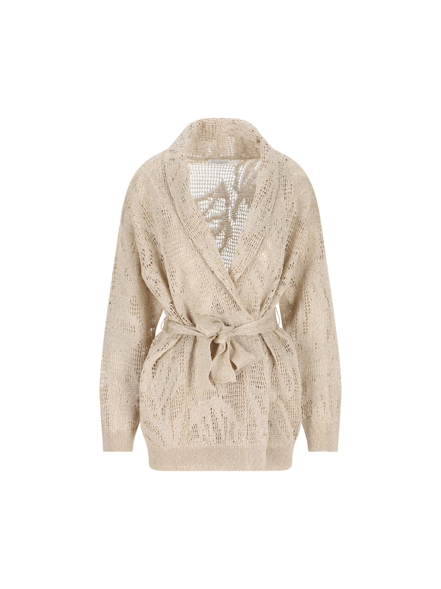 Cardigan realizzato in lino e cotone. MDT771006 C8925 BRUNELLO CUCINELLI 