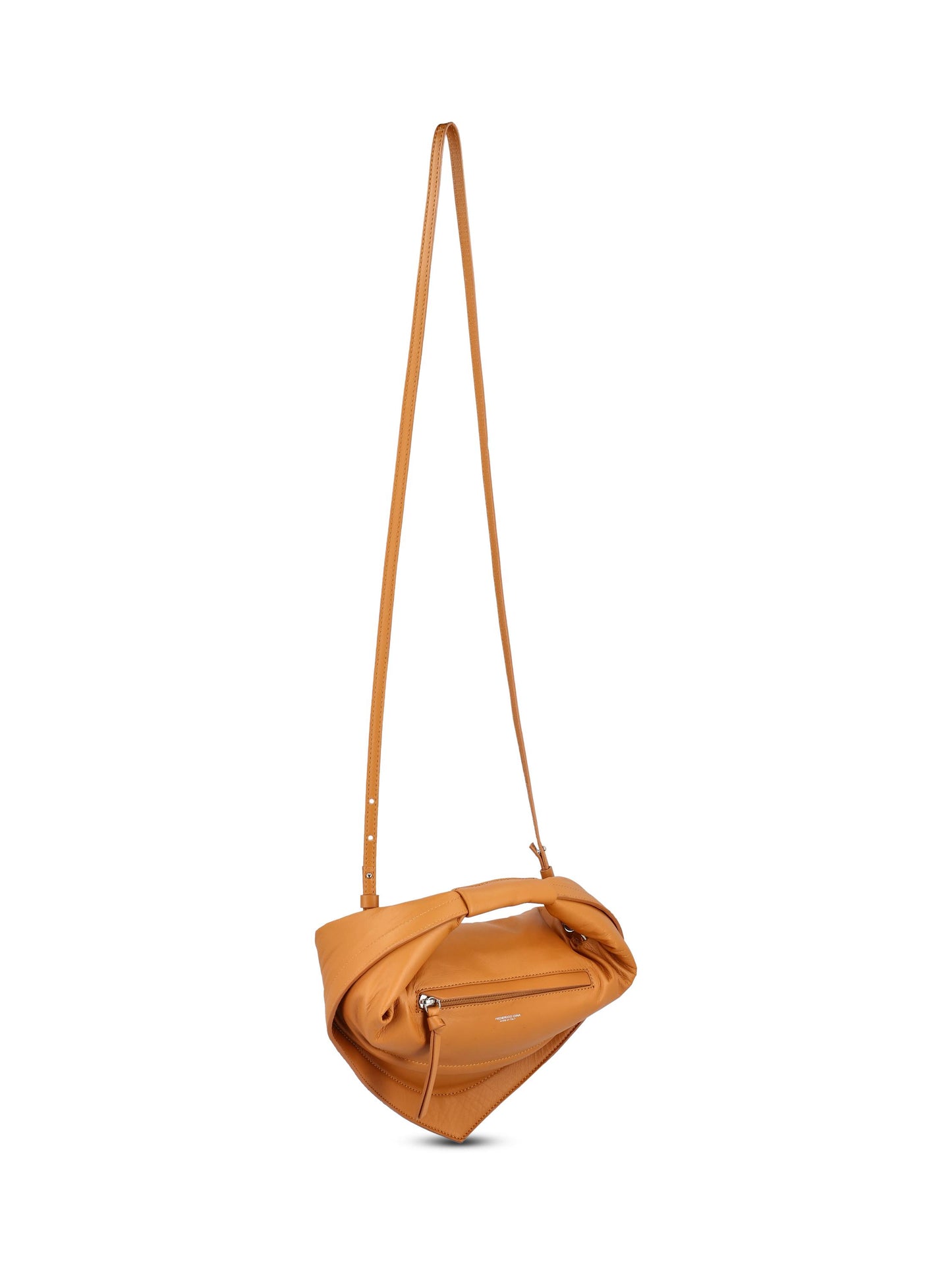 Tortellino Bag Midi  in pelle. MDTB01 01CAMEL FEDERICO CINA 