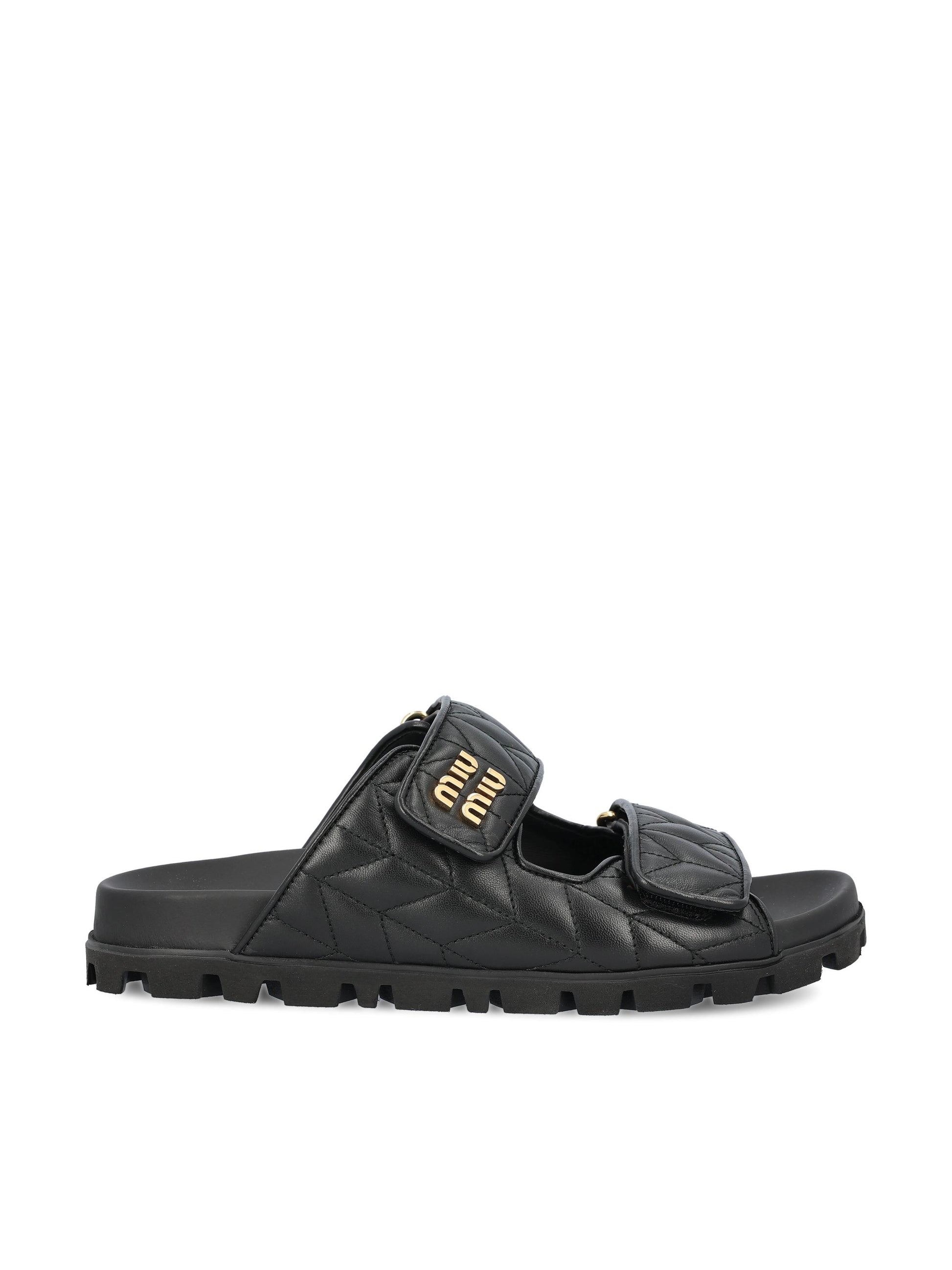 Sandali in pelle. 5XX640 F01088TF0002 MIU MIU 