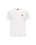 T-shirt con stampa di rana e logo A21651 0PLAT100 DIESEL 