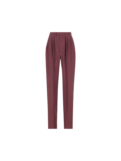 Pantaloni realizzati in seta. 856580 Y6J785060 SAINT LAURENT 