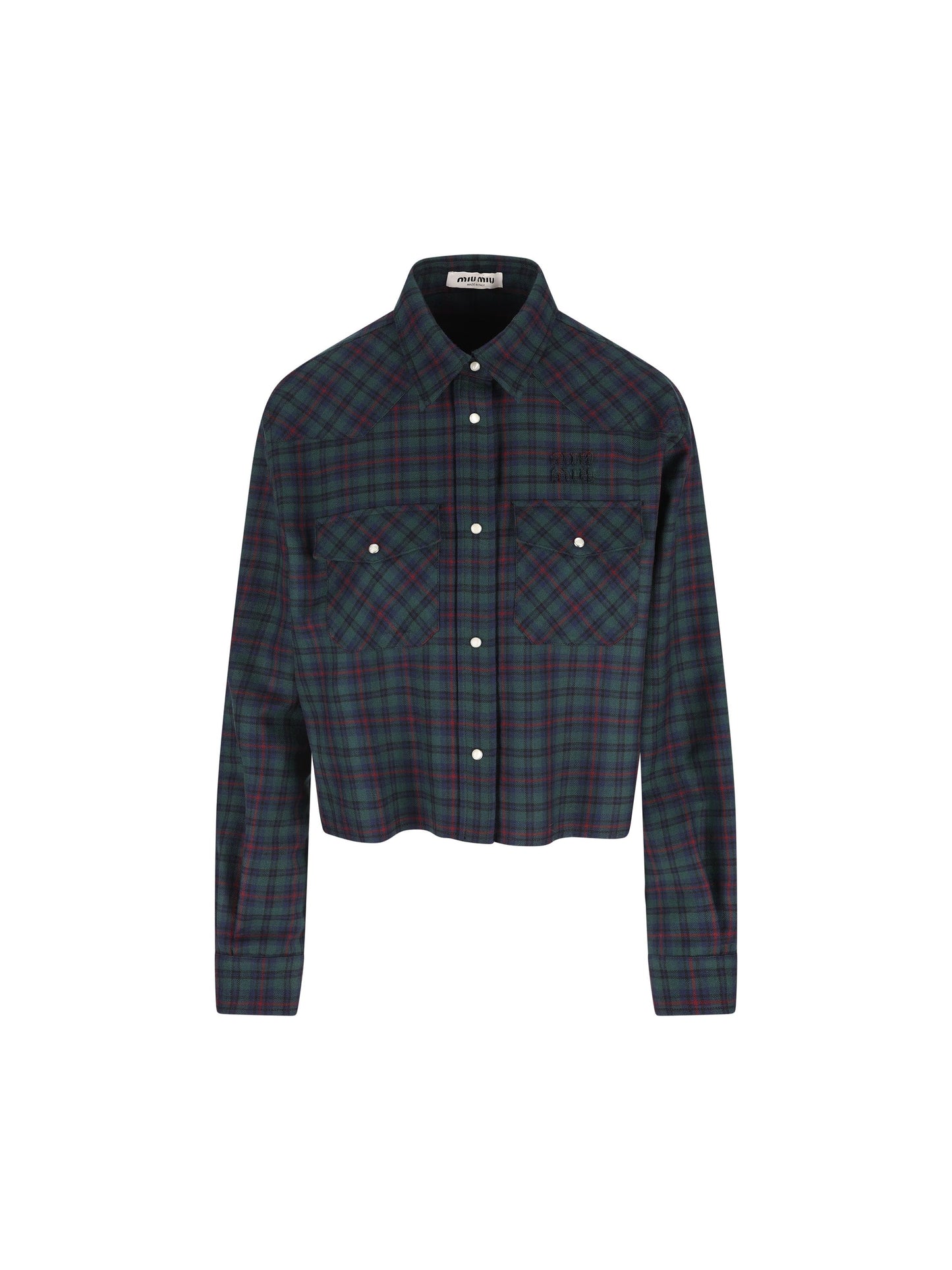 Camicia in lana vergine. MK1970 174RF0D3Z MIU MIU 