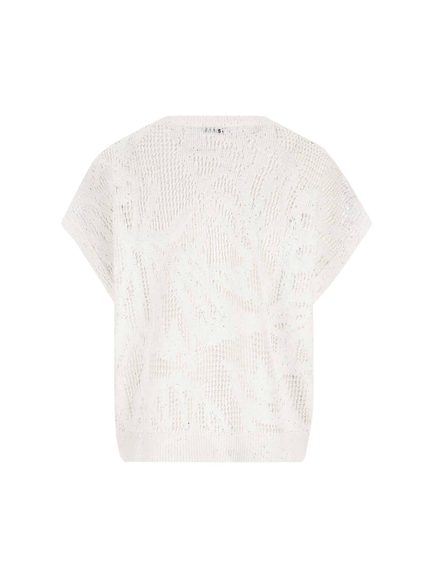 T-shirt Dazzling Water Lillies in maglia di lino e cotone MDT771010 C159 BRUNELLO CUCINELLI 