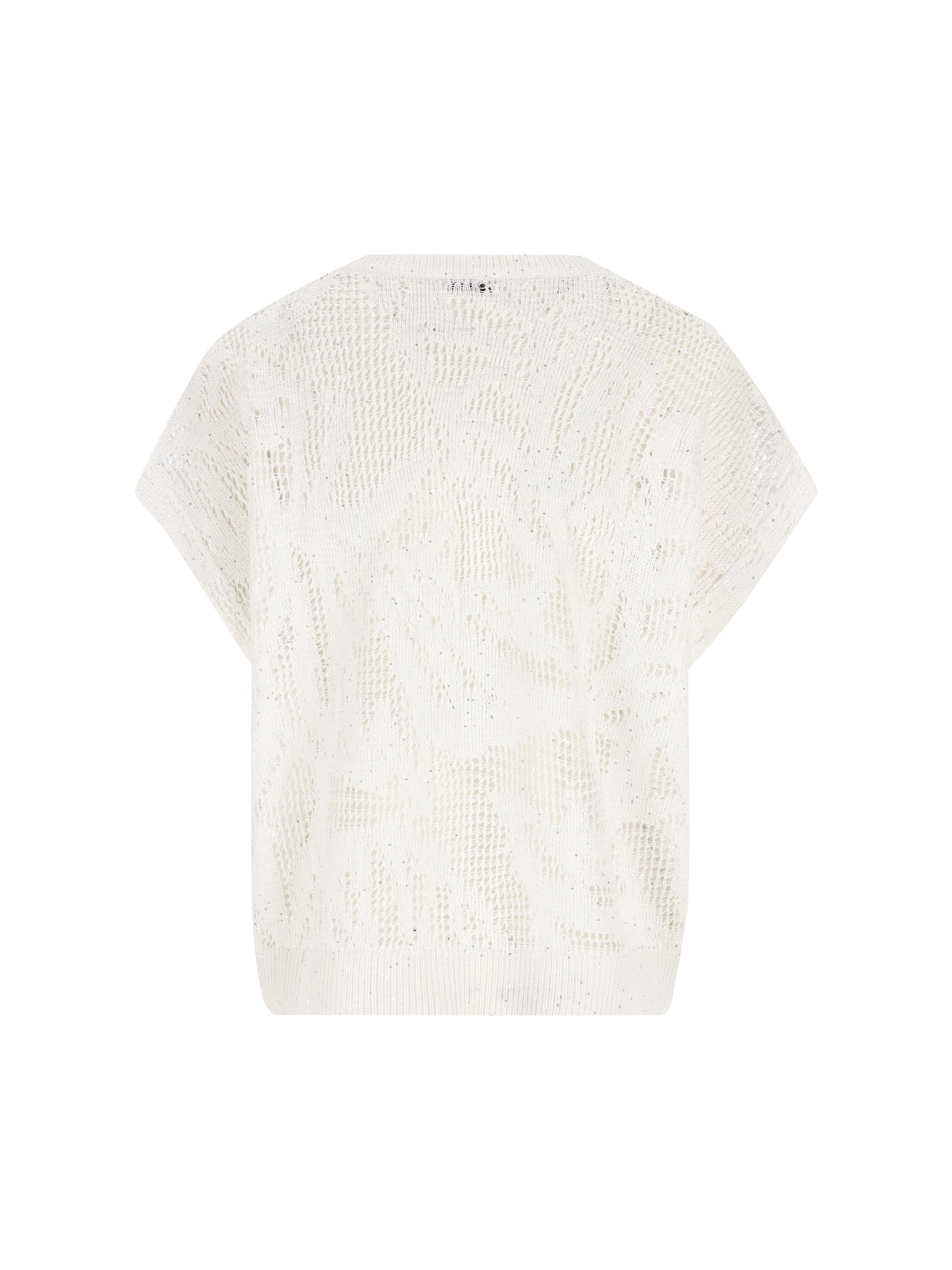 T-shirt Dazzling Water Lillies in maglia di lino e cotone MDT771010 C159 BRUNELLO CUCINELLI 