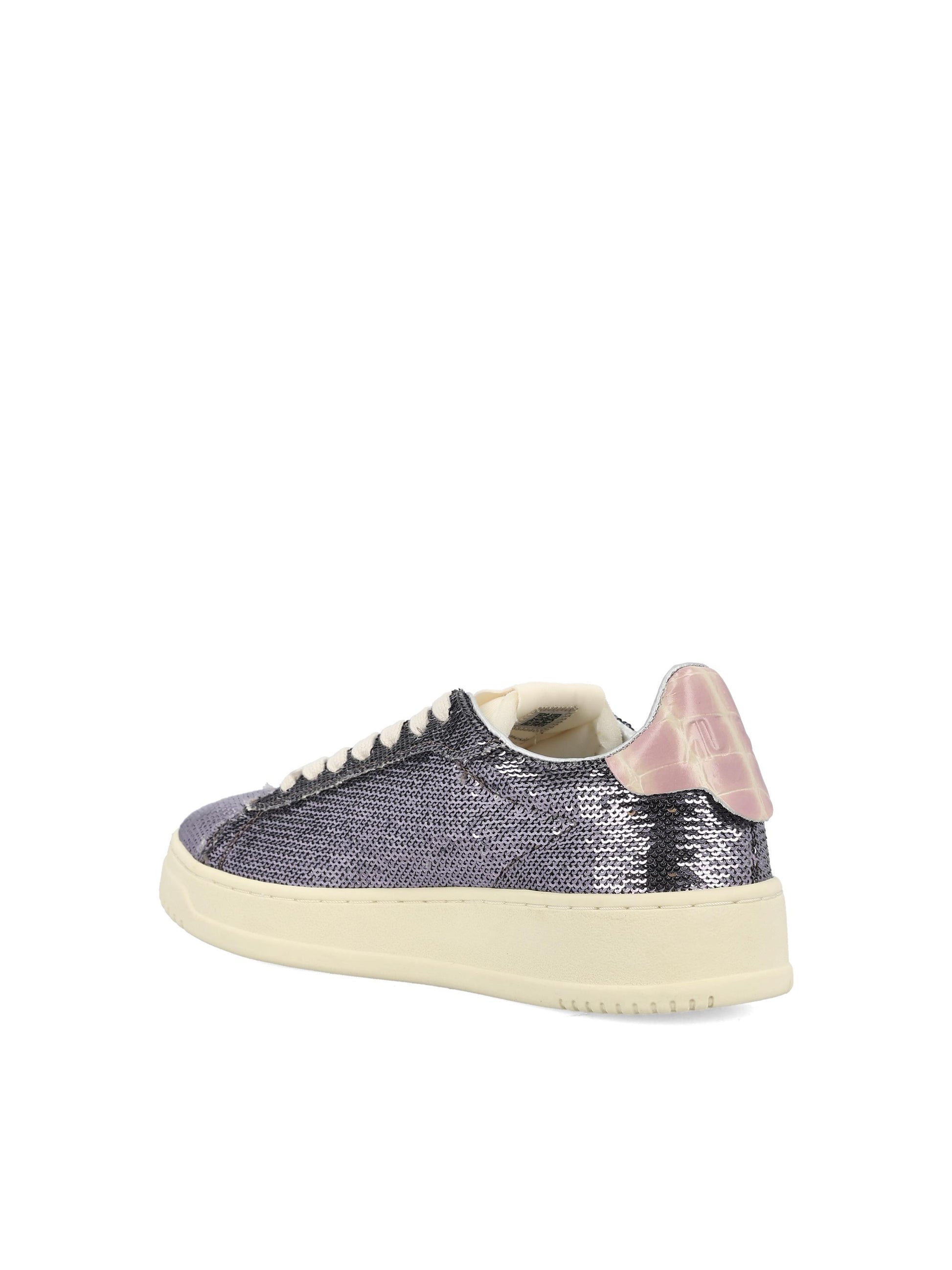 Sneakers realizzate in pelle e paillettes. ADLW TI02 AUTRY 