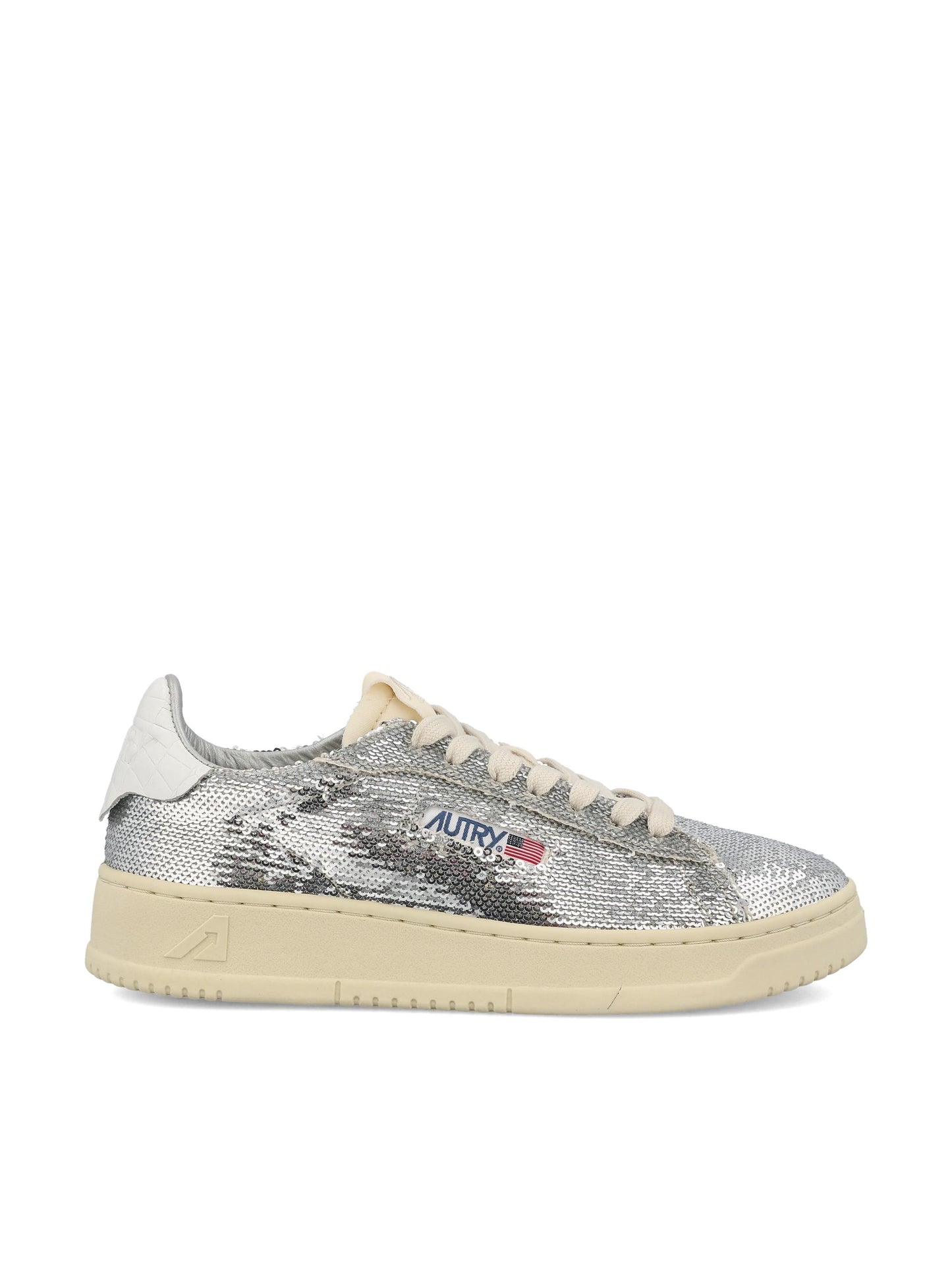 Sneakers realizzate in pelle e paillettes. ADLW TI05 AUTRY 