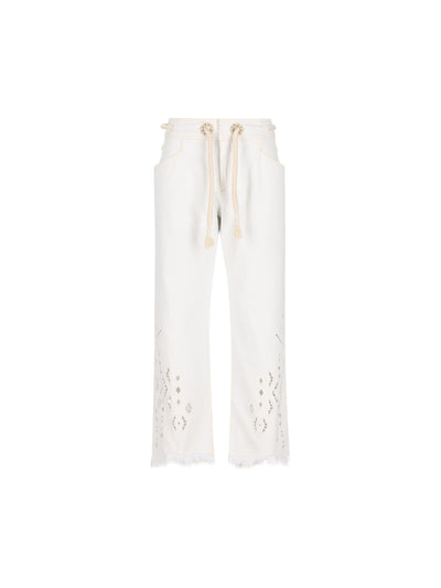 Pantaloni realizzati in cotone. 26EPA0694FA-D2H01I 20WH ISABEL MARANT 