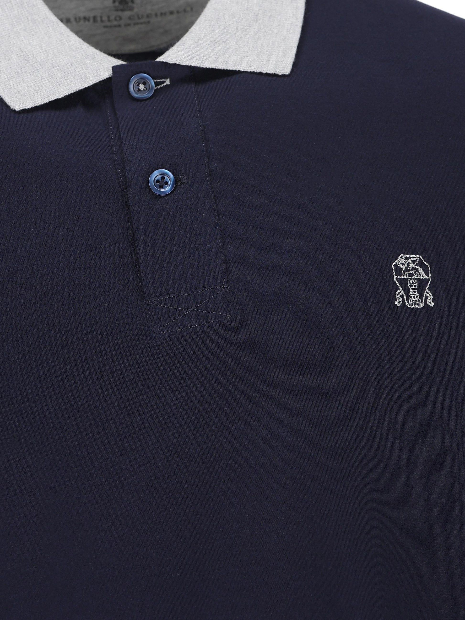 Polo realizzata in cotone. M0B138791G CK781 BRUNELLO CUCINELLI 