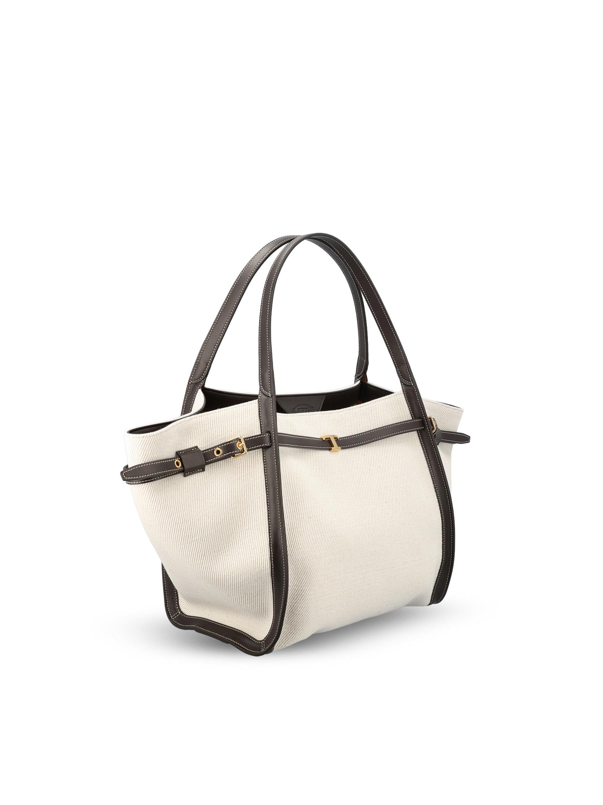 Borsa realizzata in canvas e pelle. XBWTIMAT300U6J 043X TOD'S 