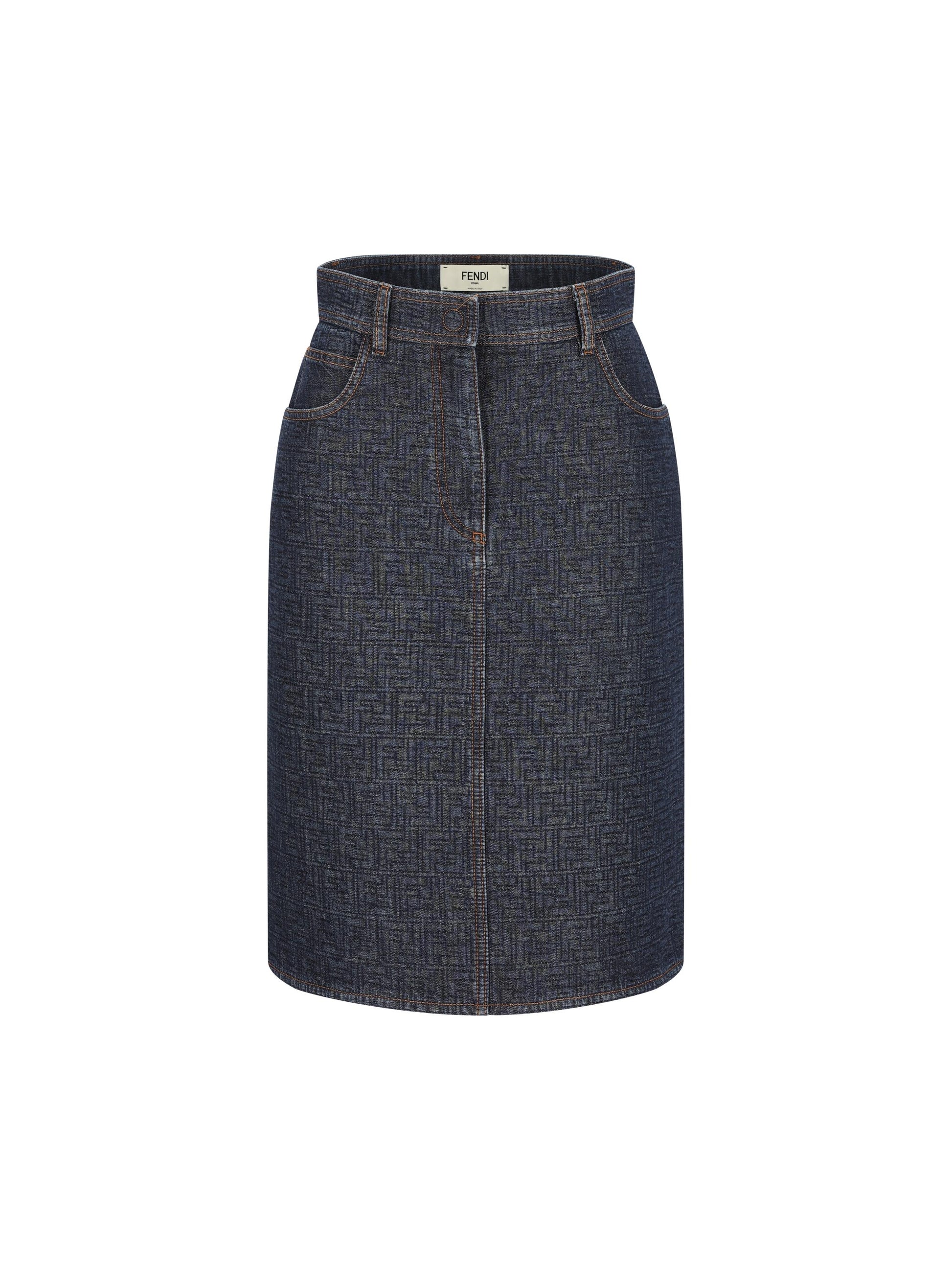 Gonna realizzata in denim. FLQ604 AW82F1UKI FENDI 