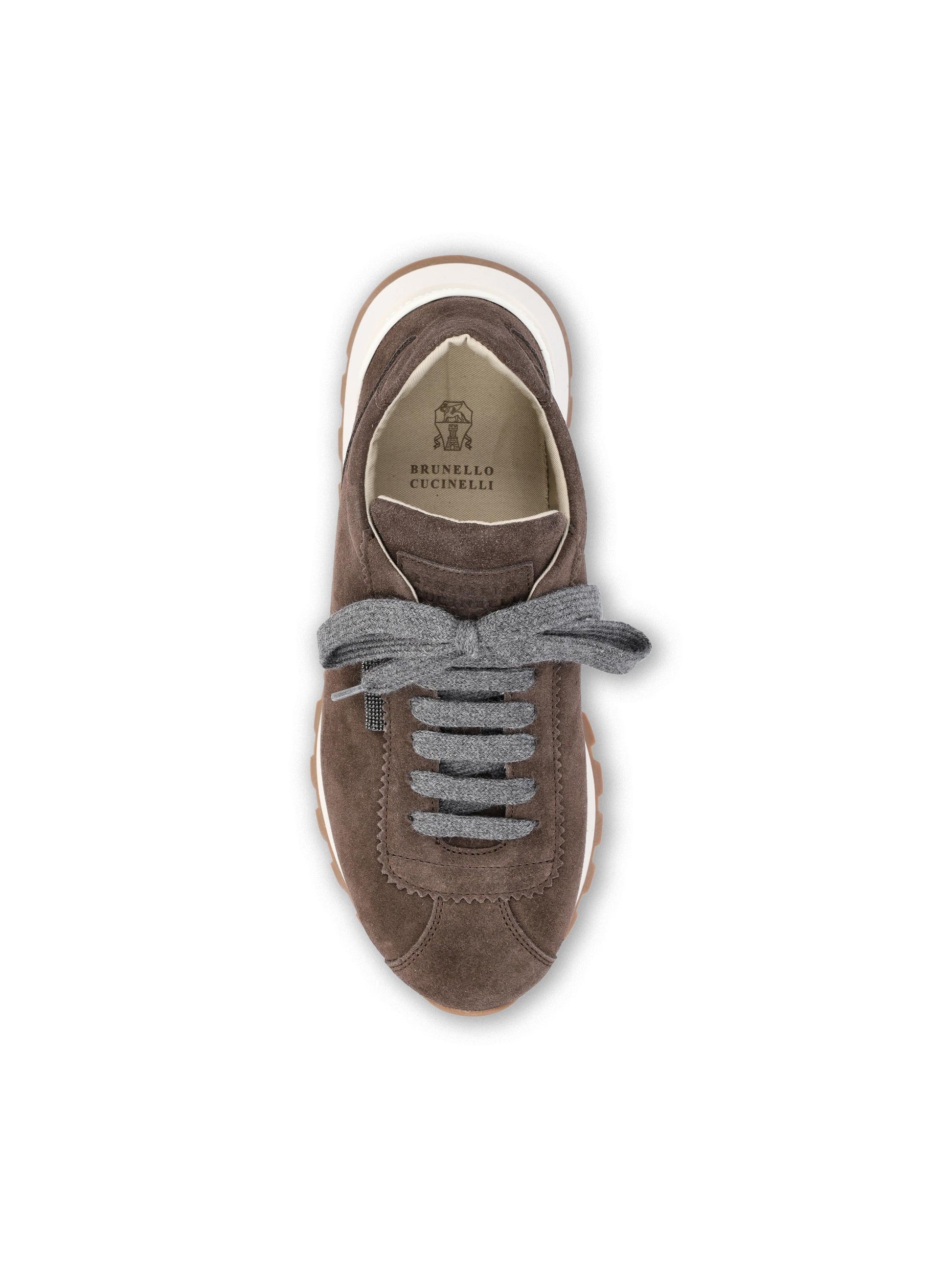 Sneakers in pelle scamosciata. MZSFG2110 C7284 BRUNELLO CUCINELLI 