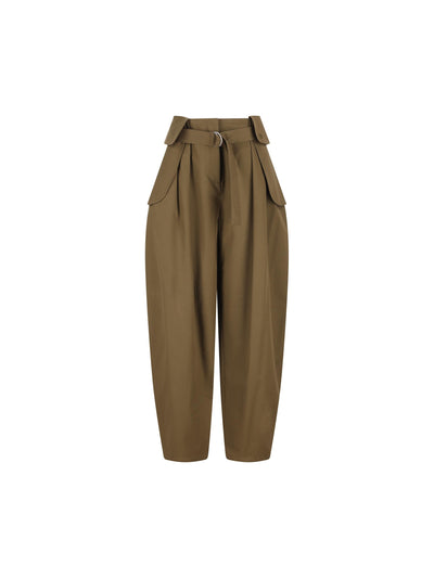 Pantaloni in gabardine di cotone e seta. S540Y04XNV 4160 LOEWE 