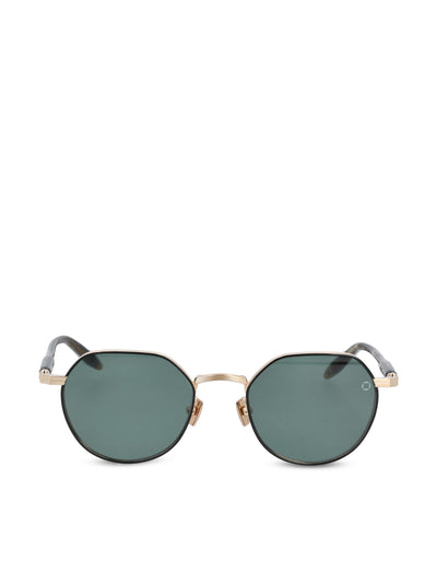 Occhiali da sole realizzati in titanio. AKS-522A-50 GLD - GRN AKONI 