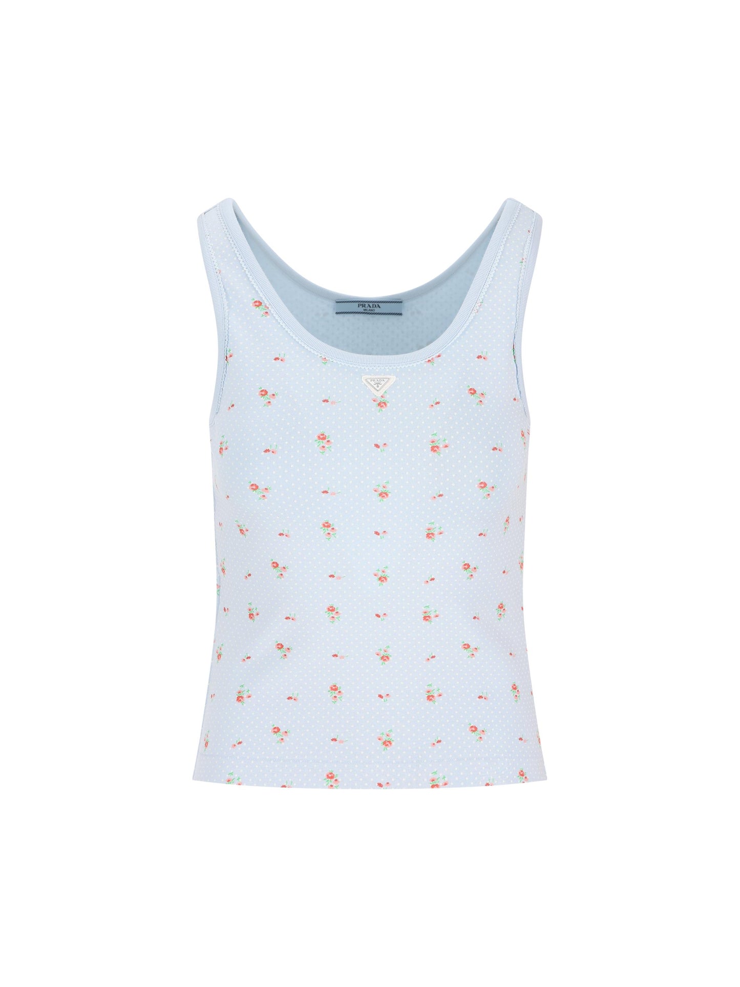 Canotta realizzata in cotone. 39659C 19AXF0012 PRADA 