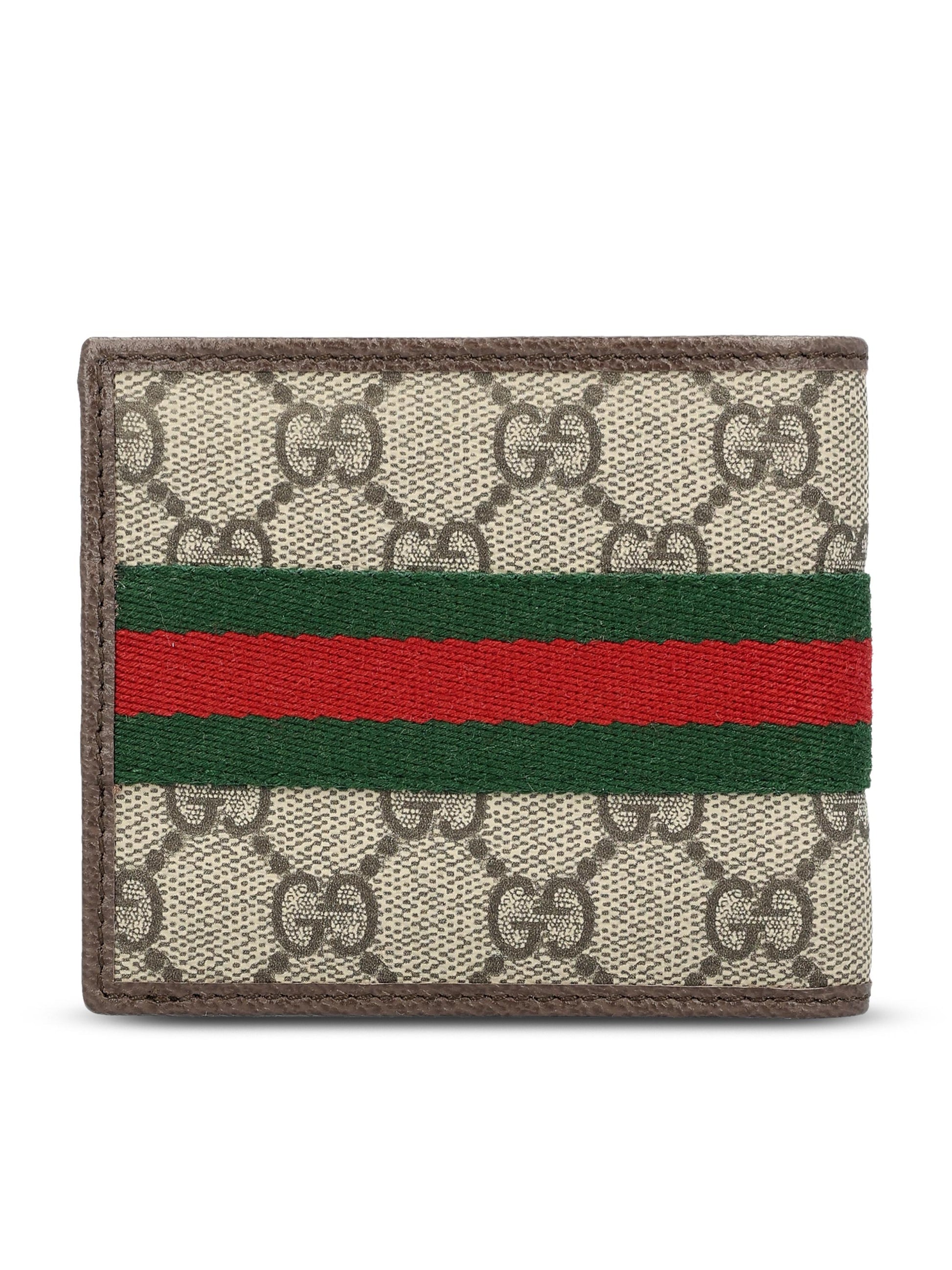 Portafoglio realizzato in tessuto e pelle. 834271 FAEOI9746 GUCCI 