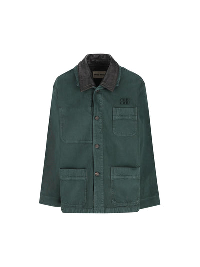 Giacca realizzata in cotone. MH2053 19R2F0422 MIU MIU 