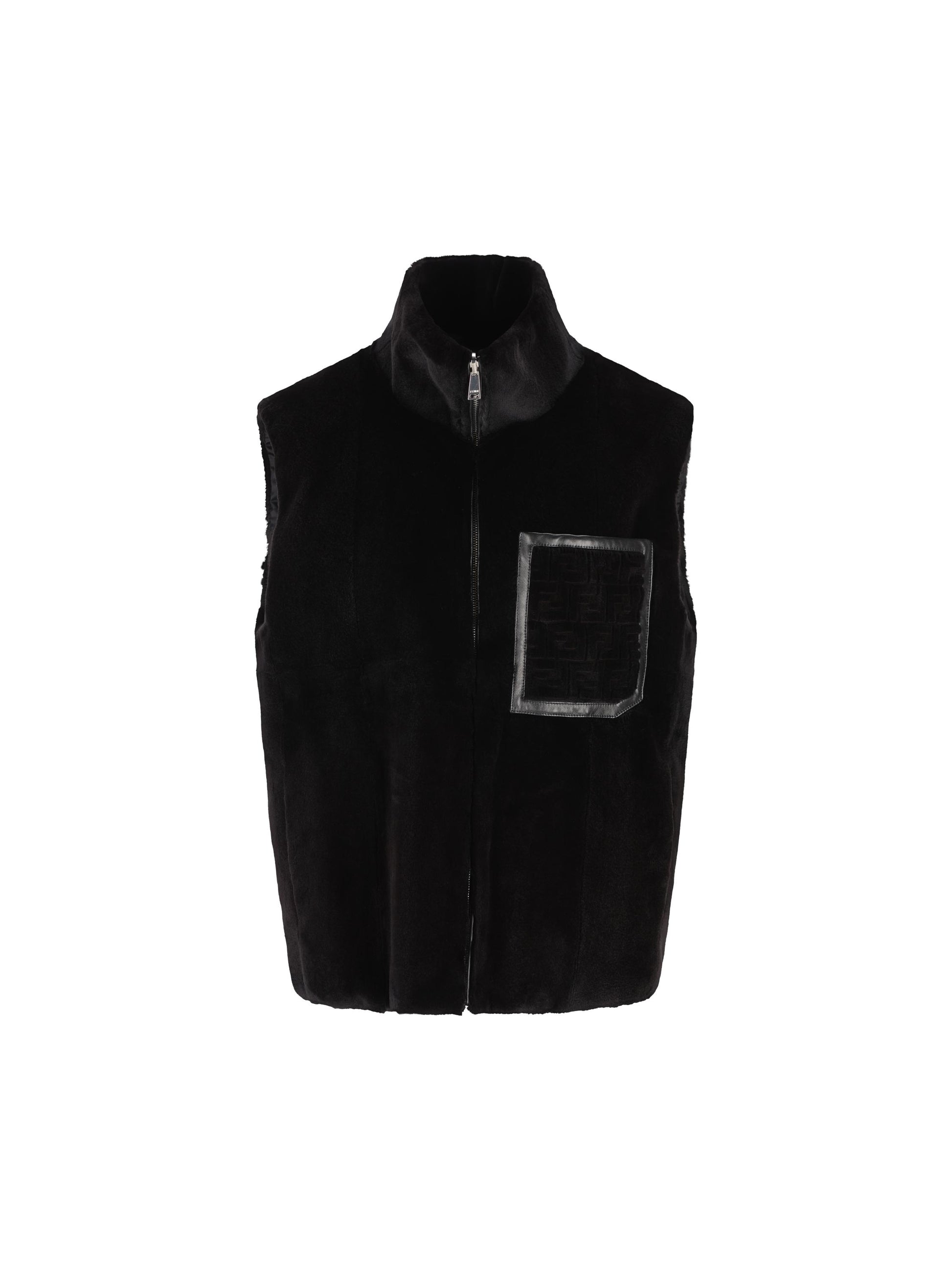 Gilet realizzato in pelliccia di visone. FMH064 AS9VF0GME FENDI 