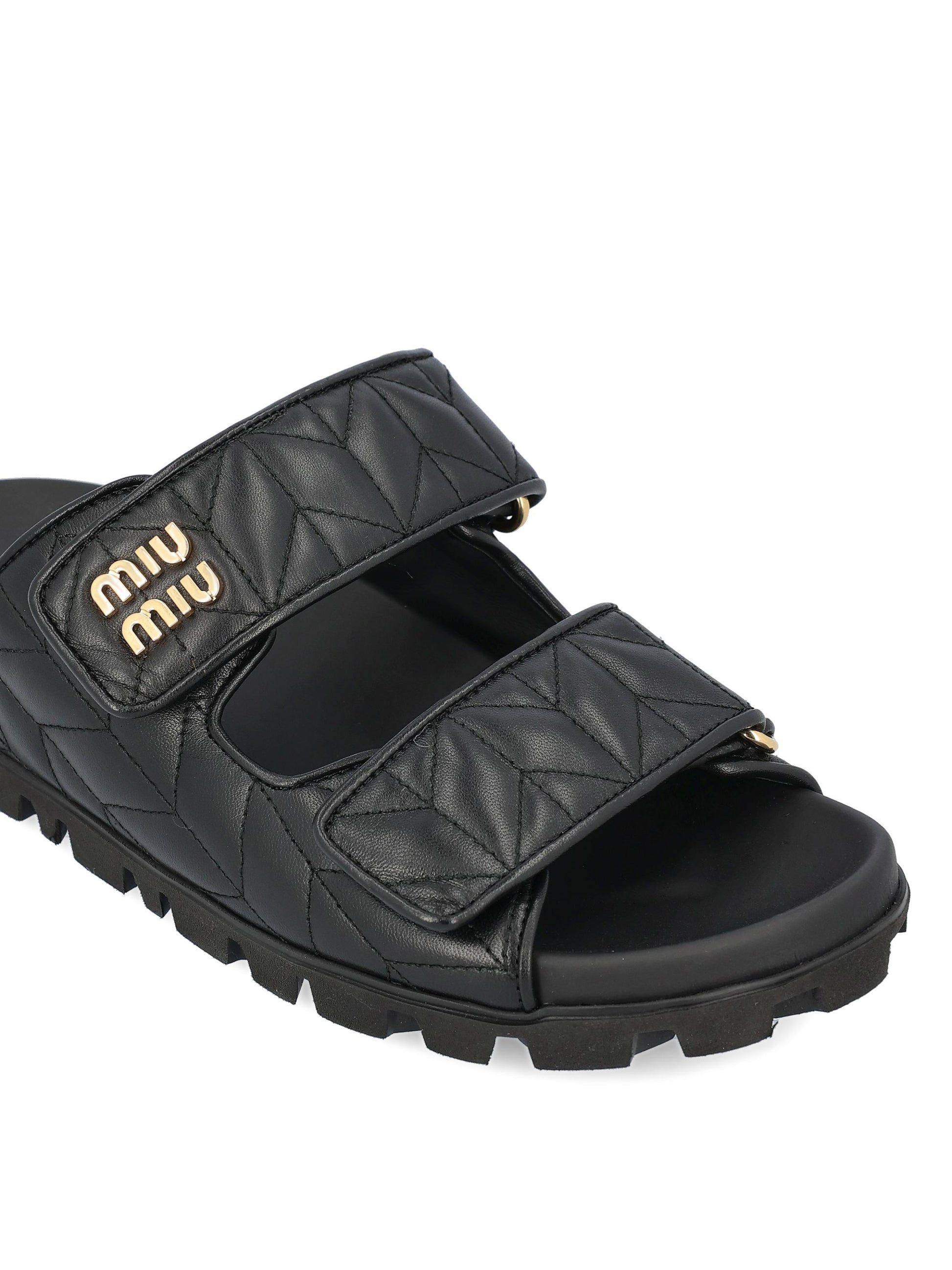 Sandali in pelle. 5XX640 F01088TF0002 MIU MIU 