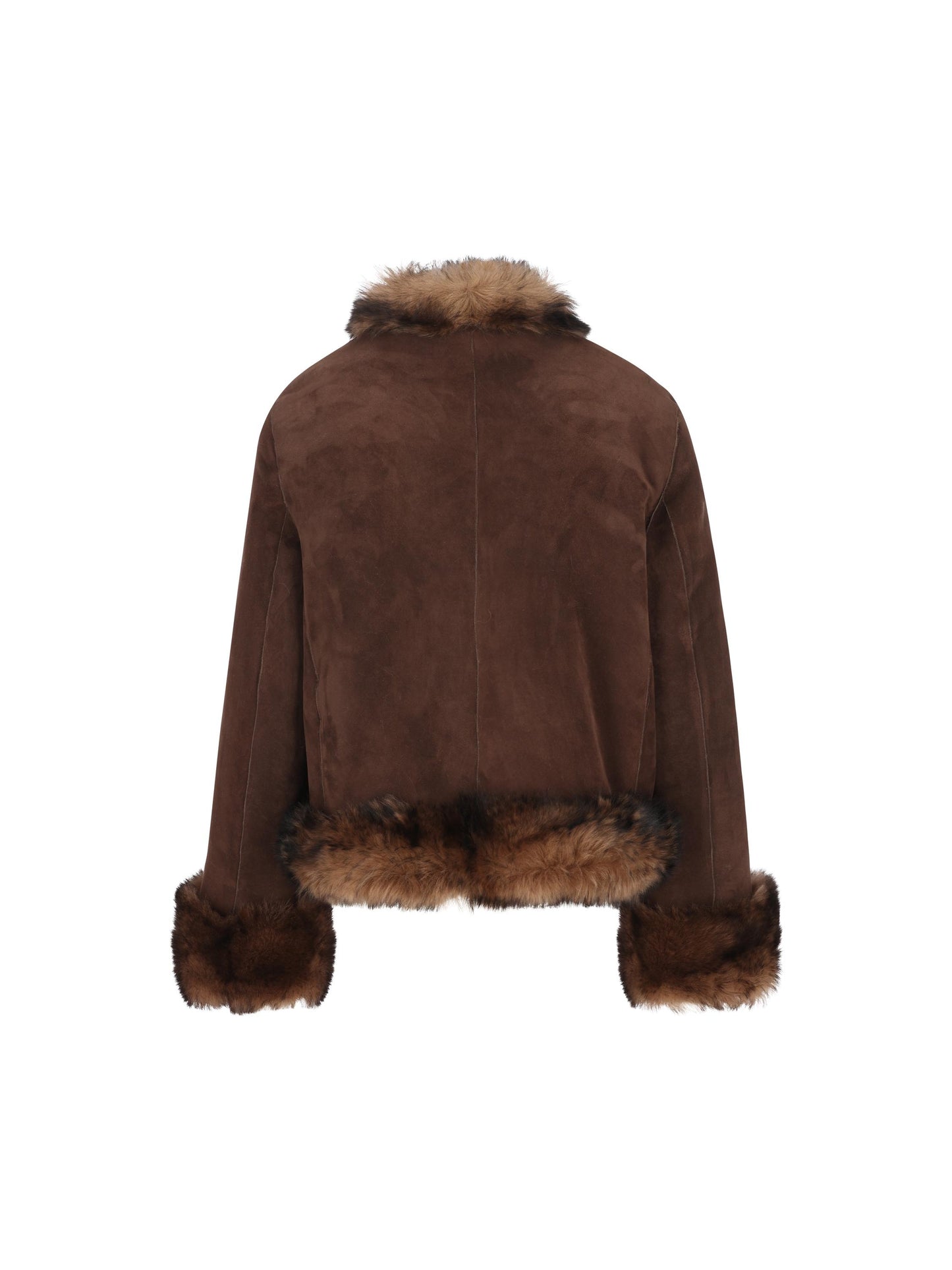 Giacca realizzata in pelle e shearling. 8B3NA06D9VF C4M VALENTINO GARAVANI 