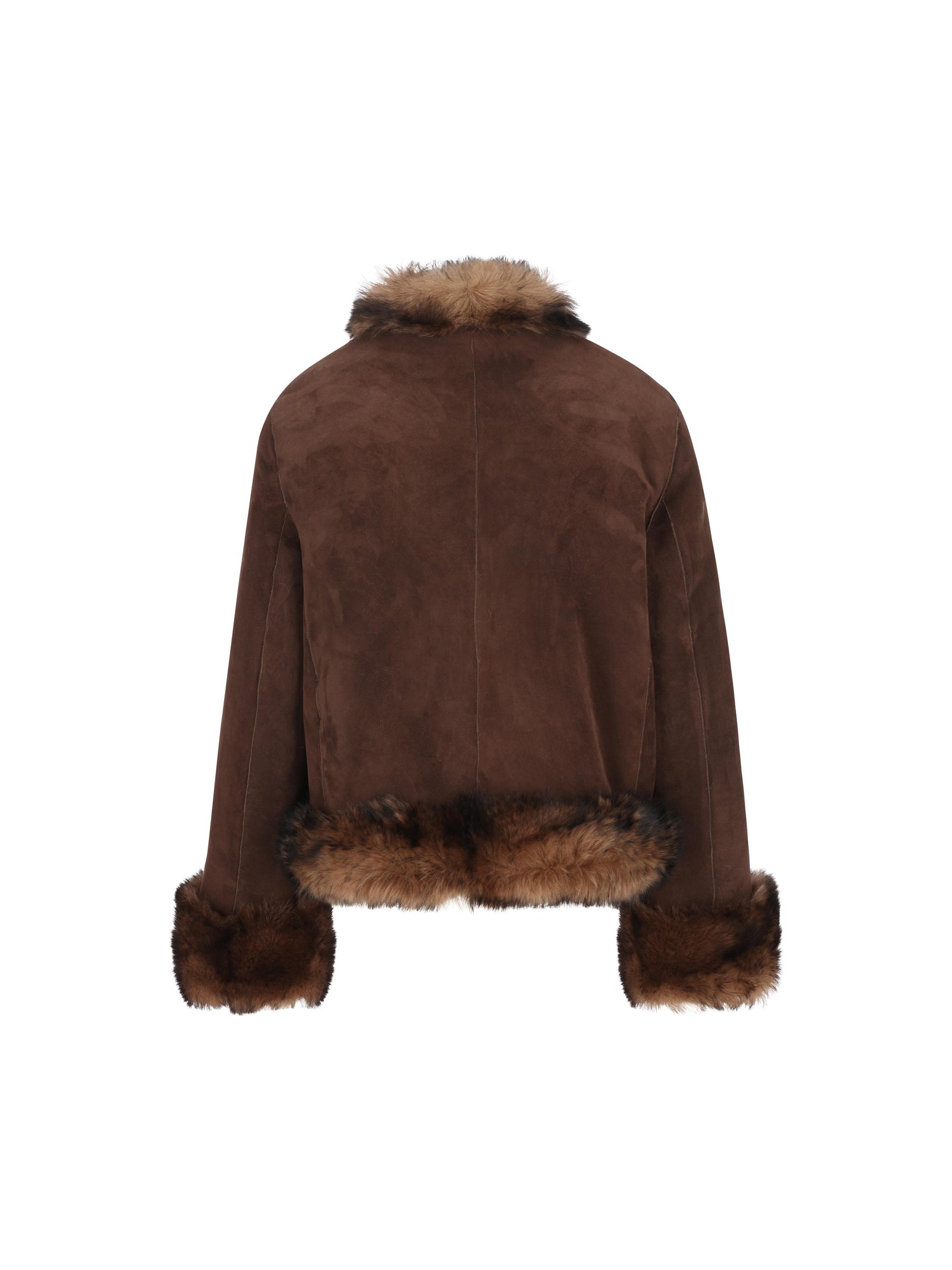 Giacca realizzata in pelle e shearling. 8B3NA06D9VF C4M VALENTINO GARAVANI 