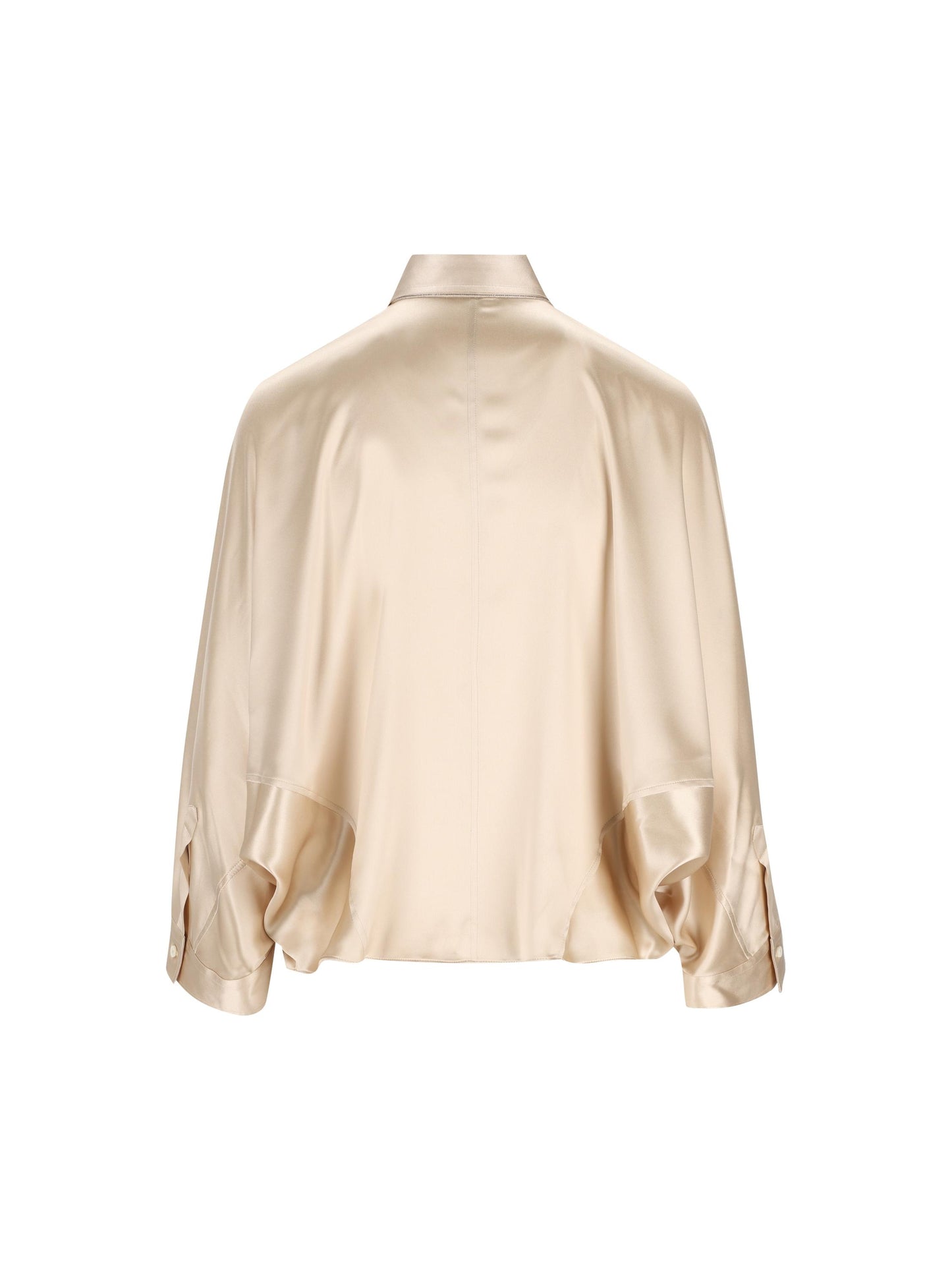 Camicia realizzata in raso di seta. M0C59MQ606 C9643 BRUNELLO CUCINELLI 