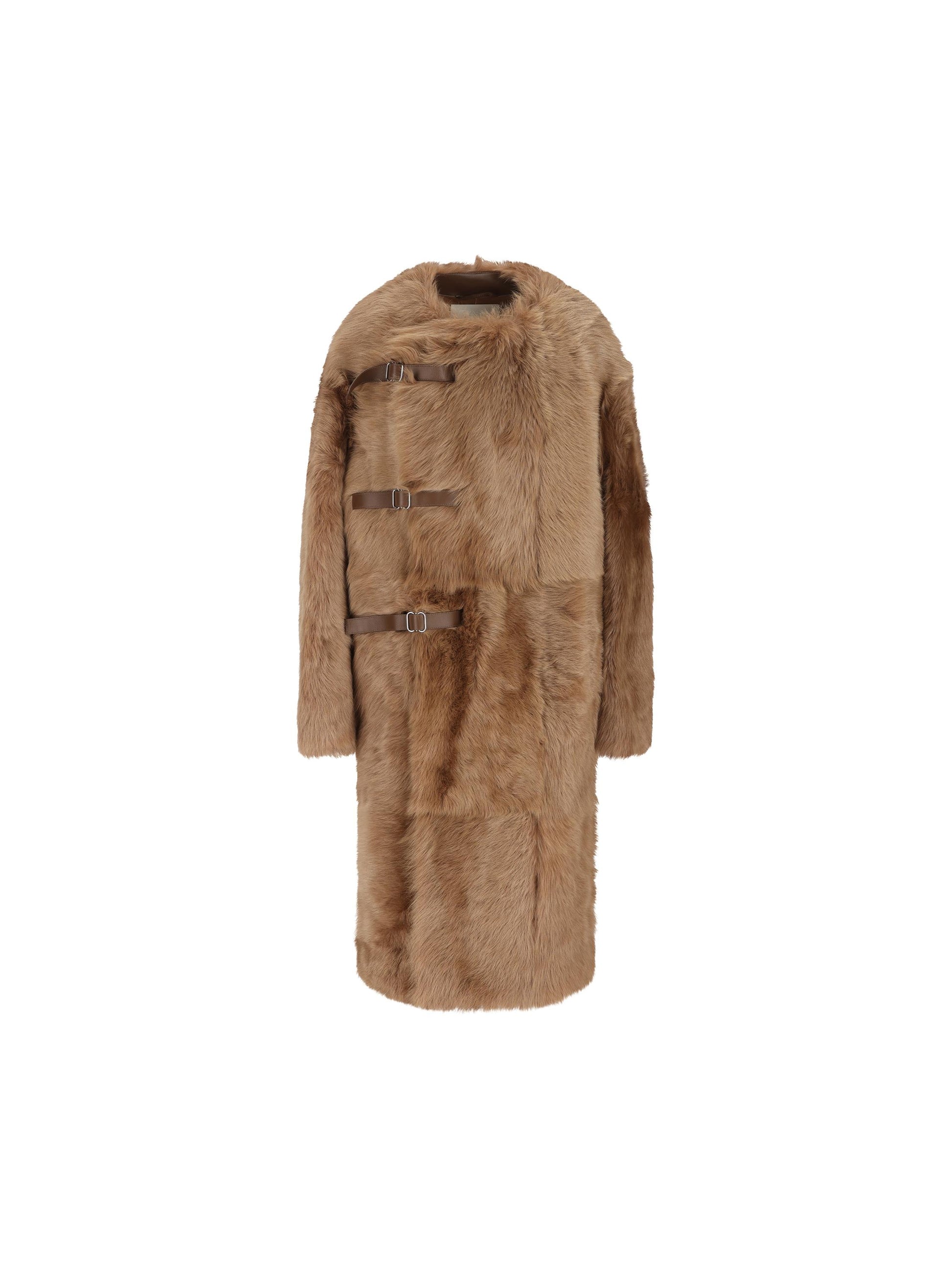 Cappotto oversize in shearling. X1W6051107EXLG S406 TOD'S 