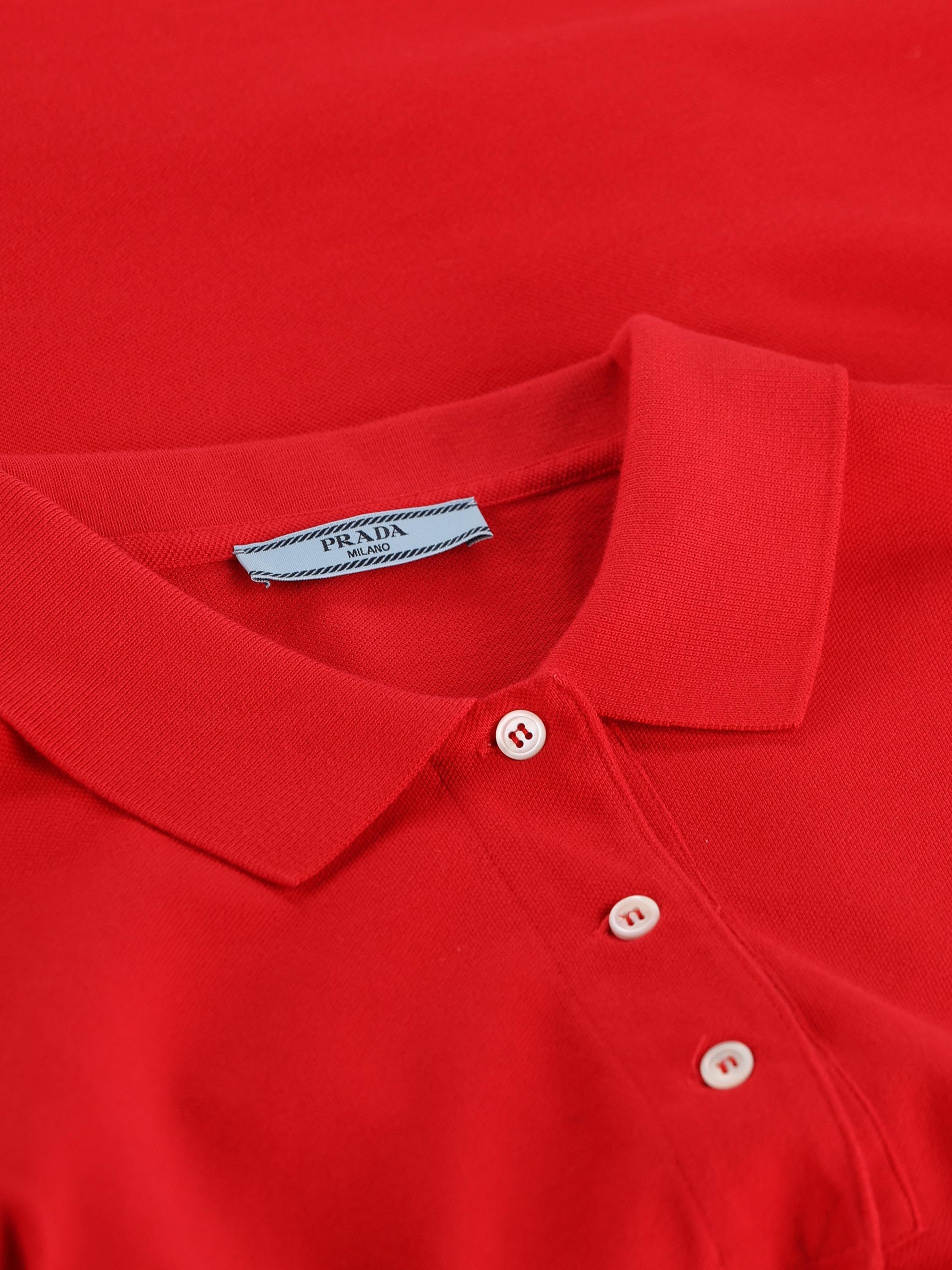 Polo in cotone. 39669R 19OVF0011 PRADA 