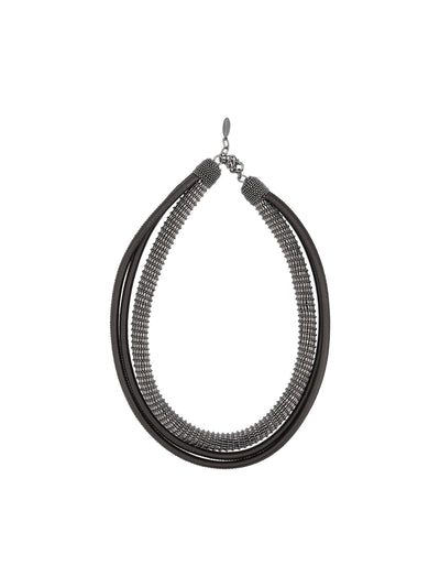 Chocker realizzato in pelle. MCOW9G022 CU854 BRUNELLO CUCINELLI 