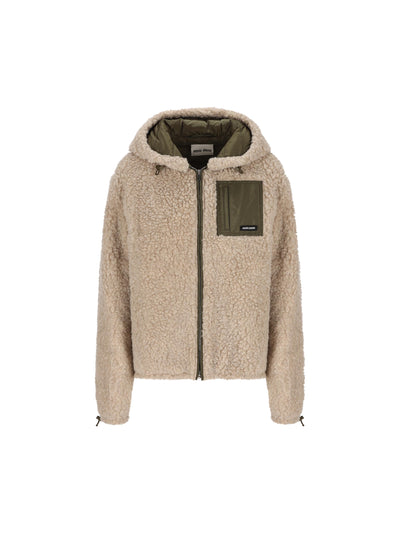 Piumino realizzato in lana vergine e poliestere riciclato. ML1376 18S9F03QQ MIU MIU 