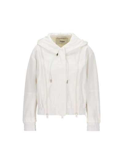 Bomber realizzato in viscosa e poliammide. FJ7721 AW9BF0ZNM FENDI 