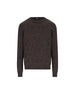 Girocollo in seta, cashmere e lino grigio melange UHF91A3 110202 ZEGNA 