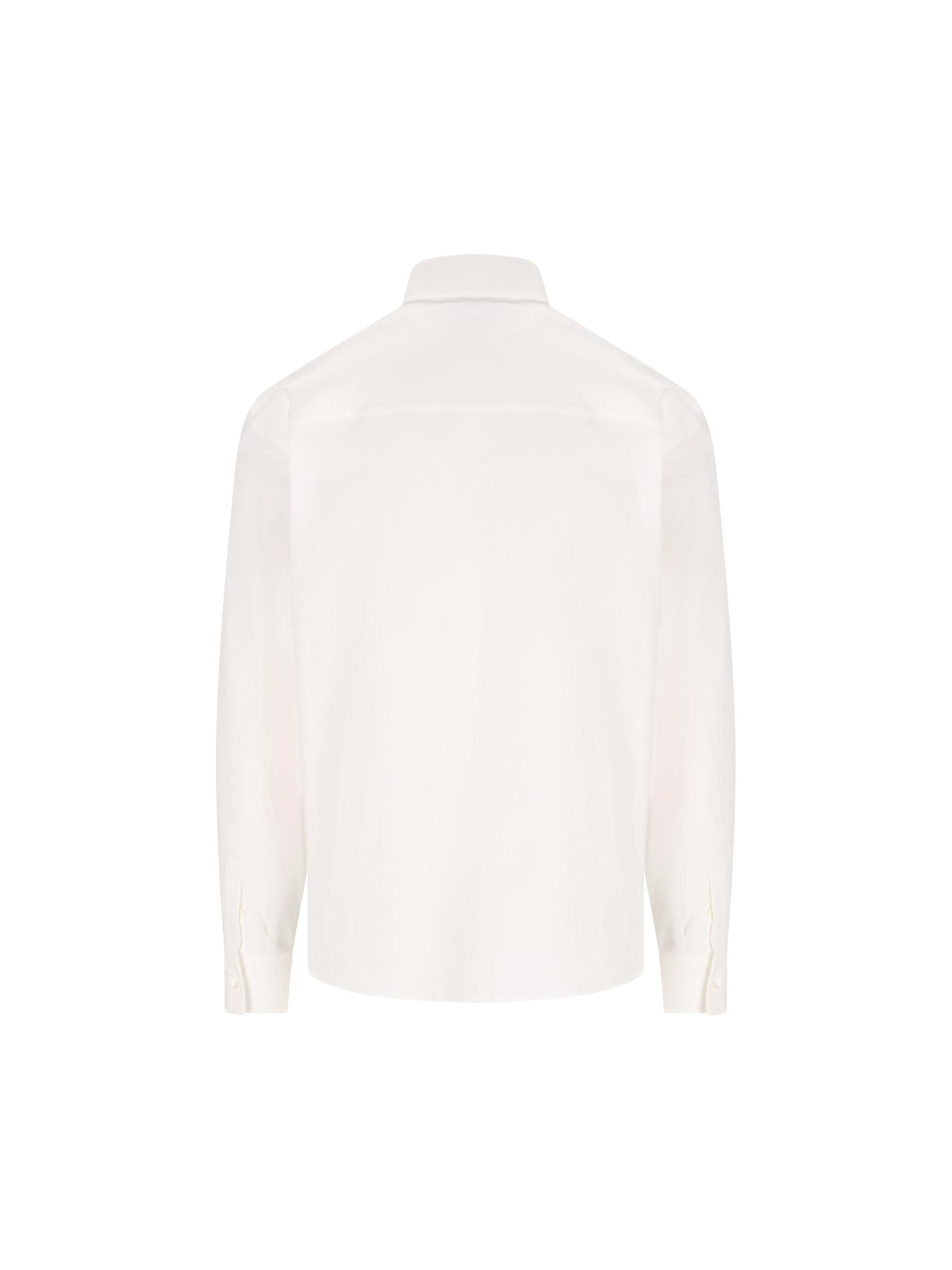 Camicia da smoking in popeline stretch 145368 791478001 SALVATORE FERRAGAMO 