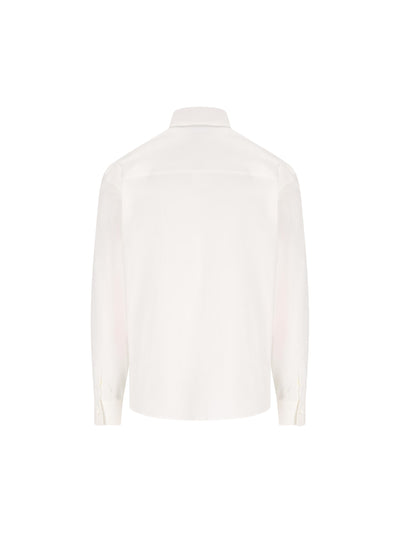 Camicia da smoking in popeline stretch 145368 791478001 SALVATORE FERRAGAMO 