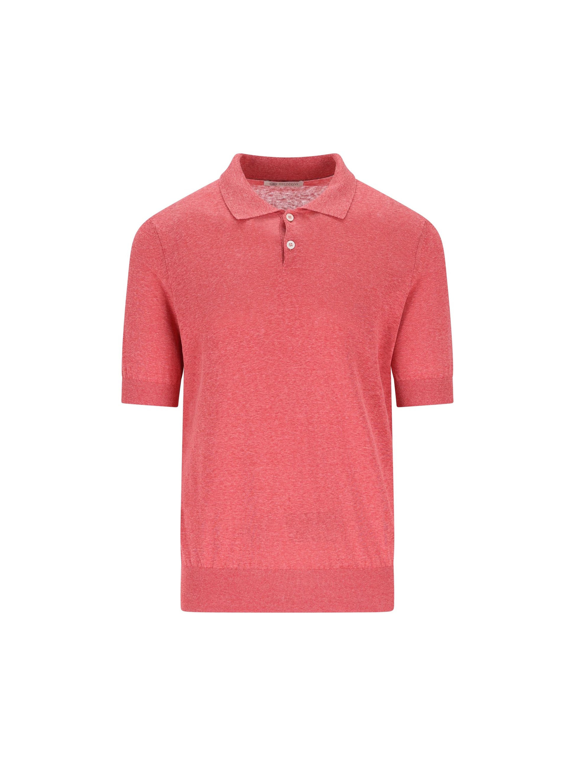 Polo realizzata in lino e seta. MSL806105 C7781 BRUNELLO CUCINELLI 