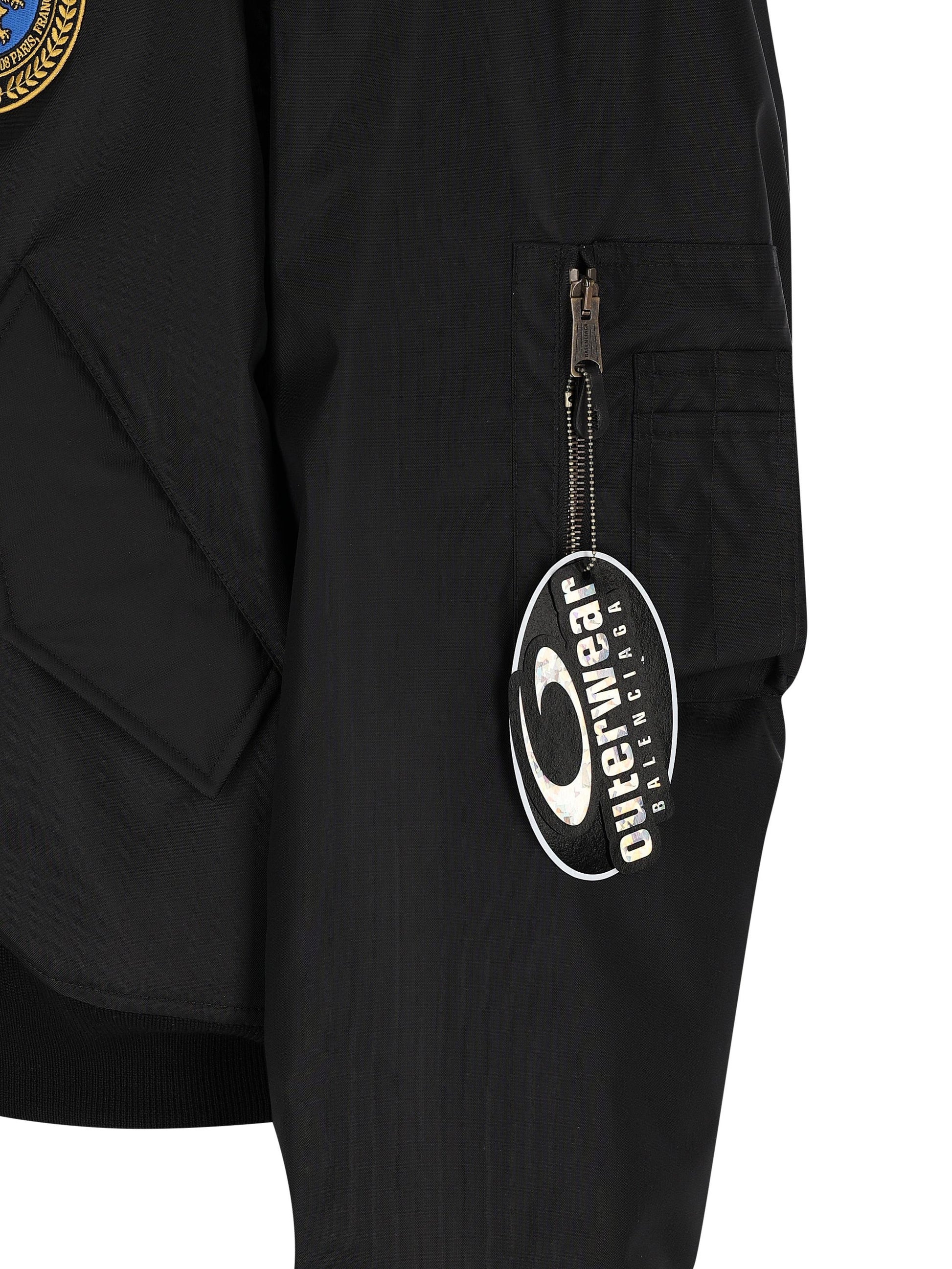 Giacca Bomber Large Fit in nero 839101 TOO041000 BALENCIAGA 