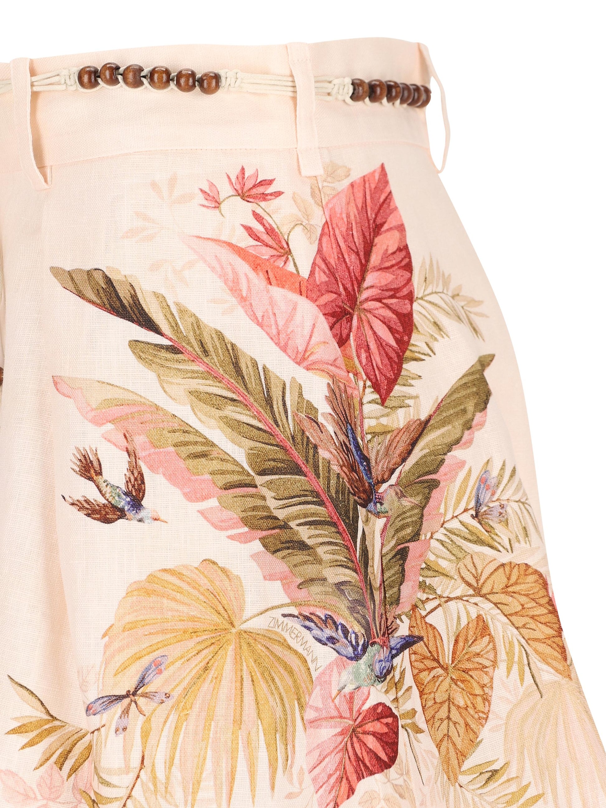 Shorts in lino. 4557ASS253 CRMPLMFLO ZIMMERMANN 