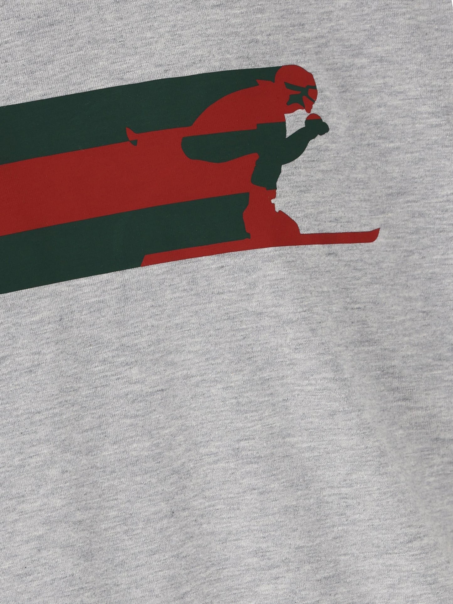 T-shirt in jersey di cotone con stampa sciatore Web 796395 XJHDE1230 GUCCI 
