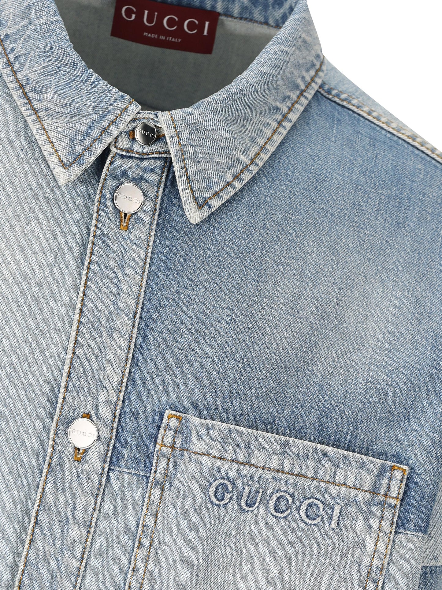 Camicia realizzata in denim. 828143 XDDBD4649 GUCCI 
