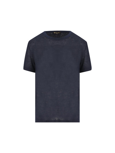 T-Shirt realizzata in lino. FAM8107 W000 LORO PIANA 