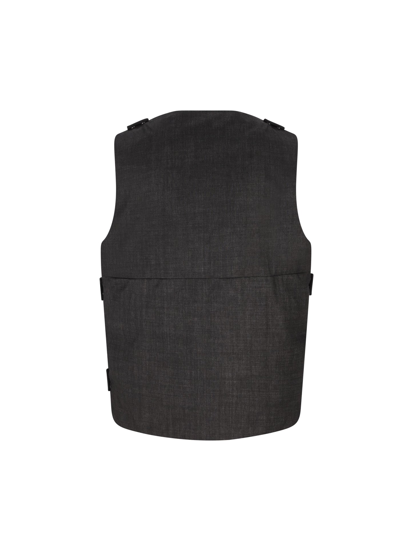 Gilet realizzato in lana resinata. 19MMVE031A 006255G999 MASSIMO OSTI STUDIO 