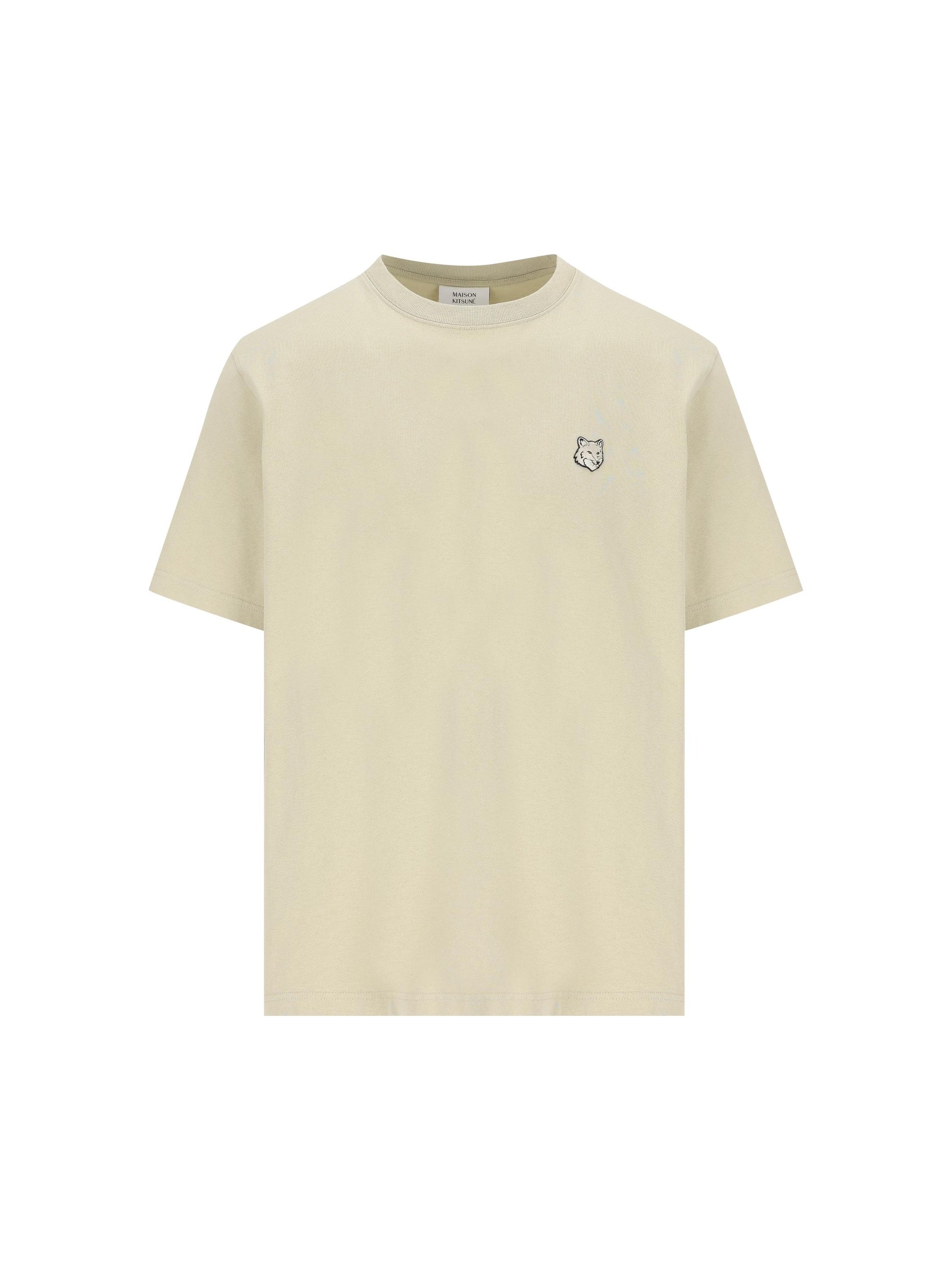 T-Shirt in cotone con patch Bold Fox Head MM00127KJ0118 P129 MAISON KITSUNE 