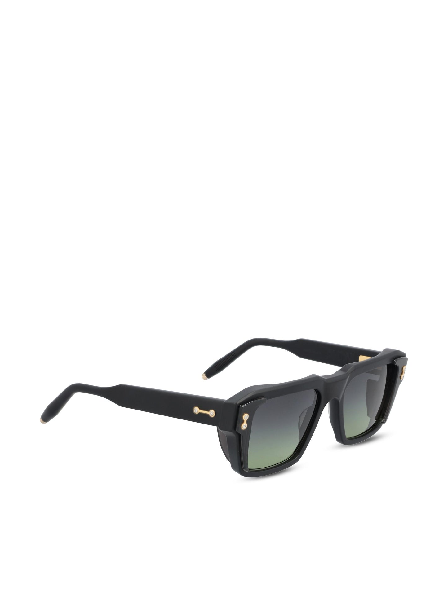 Occhiali da sole realizzati in titanio. AKS-105D-54 BLK - GLD AKONI 