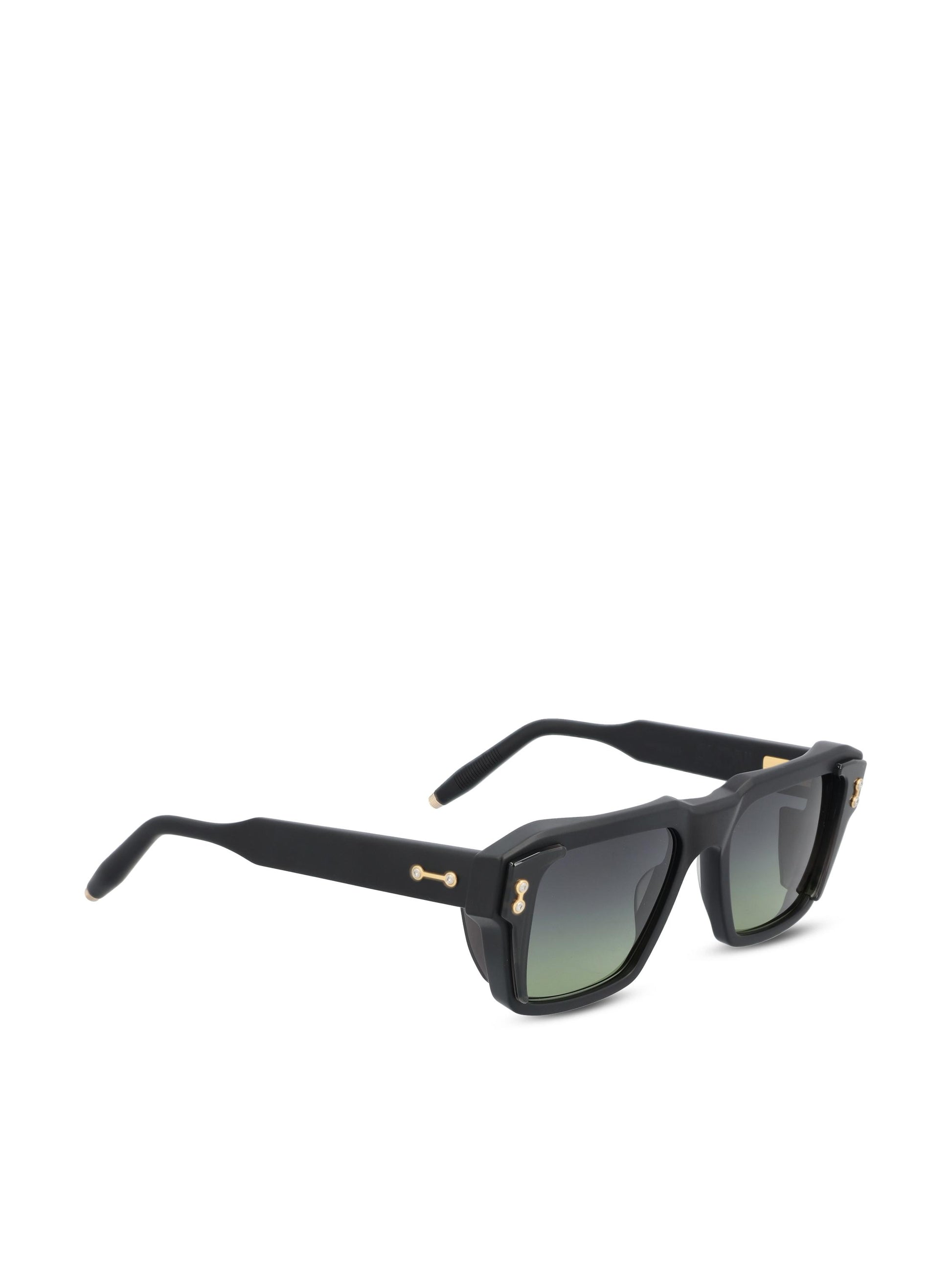 Occhiali da sole realizzati in titanio. AKS-105D-54 BLK - GLD AKONI 