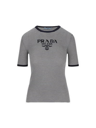 Maglia realizzata in seta riciclata. P24T1F 19BVF022X PRADA 