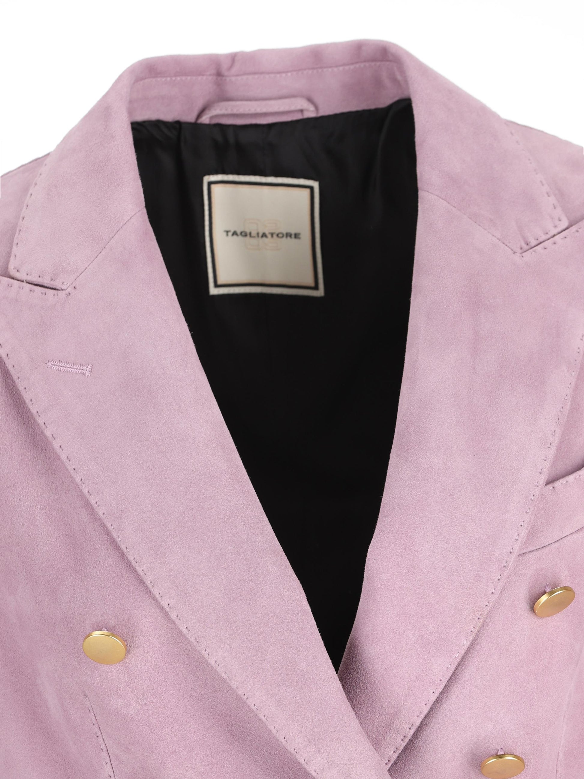 Blazer realizzato in pelle. LIZZIE LILLA TAGLIATORE 