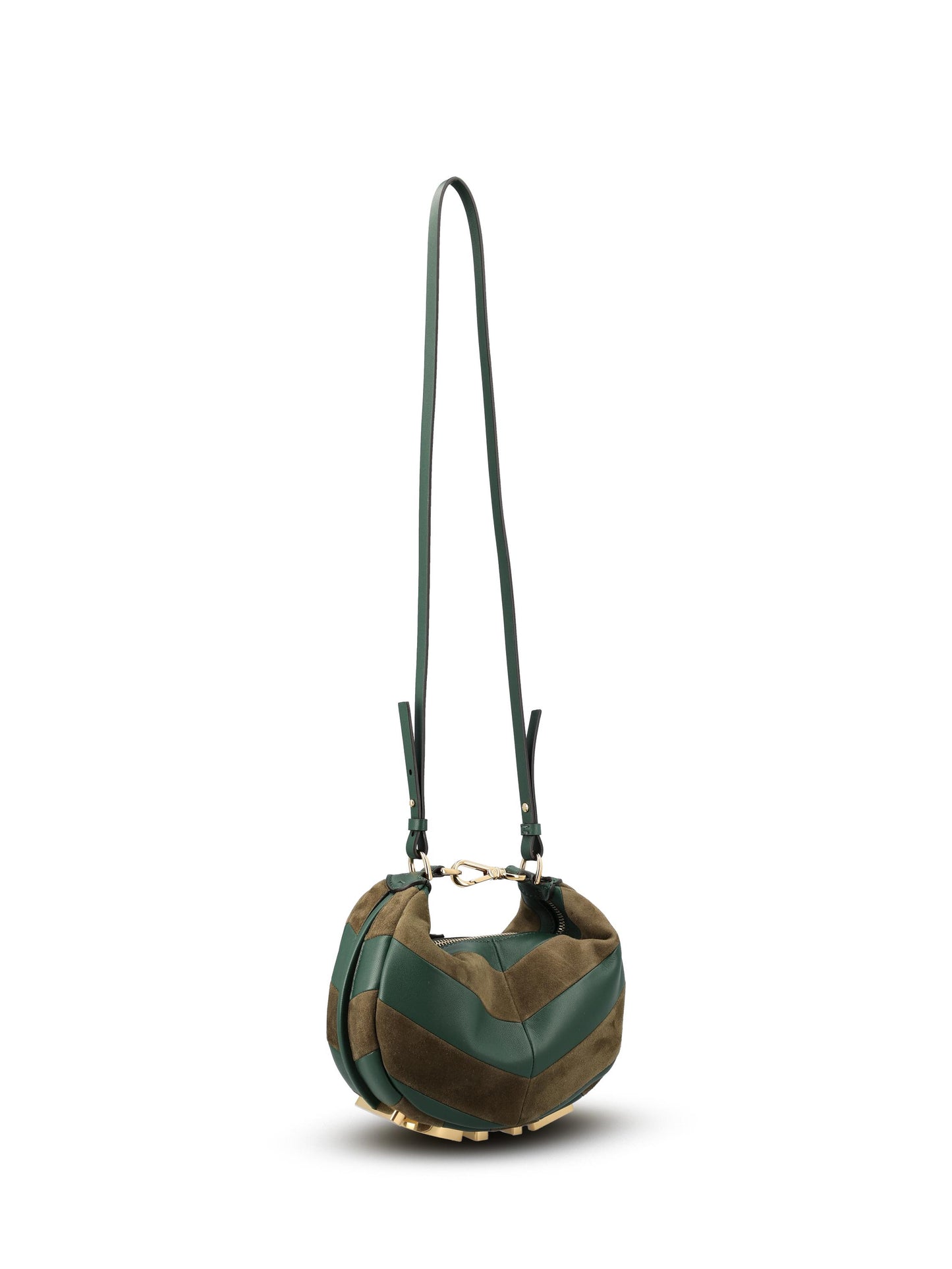Borsa Fendigraphy hobo in pelle e camoscio. 8BS081 AYDRF1U3E FENDI 