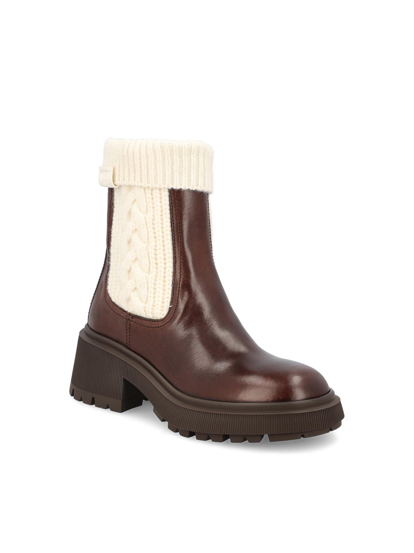 Stivali realizzati in pelle e tessuto. TAMIA FLAT TQACHOCOLATE/LATTE JIMMY CHOO 