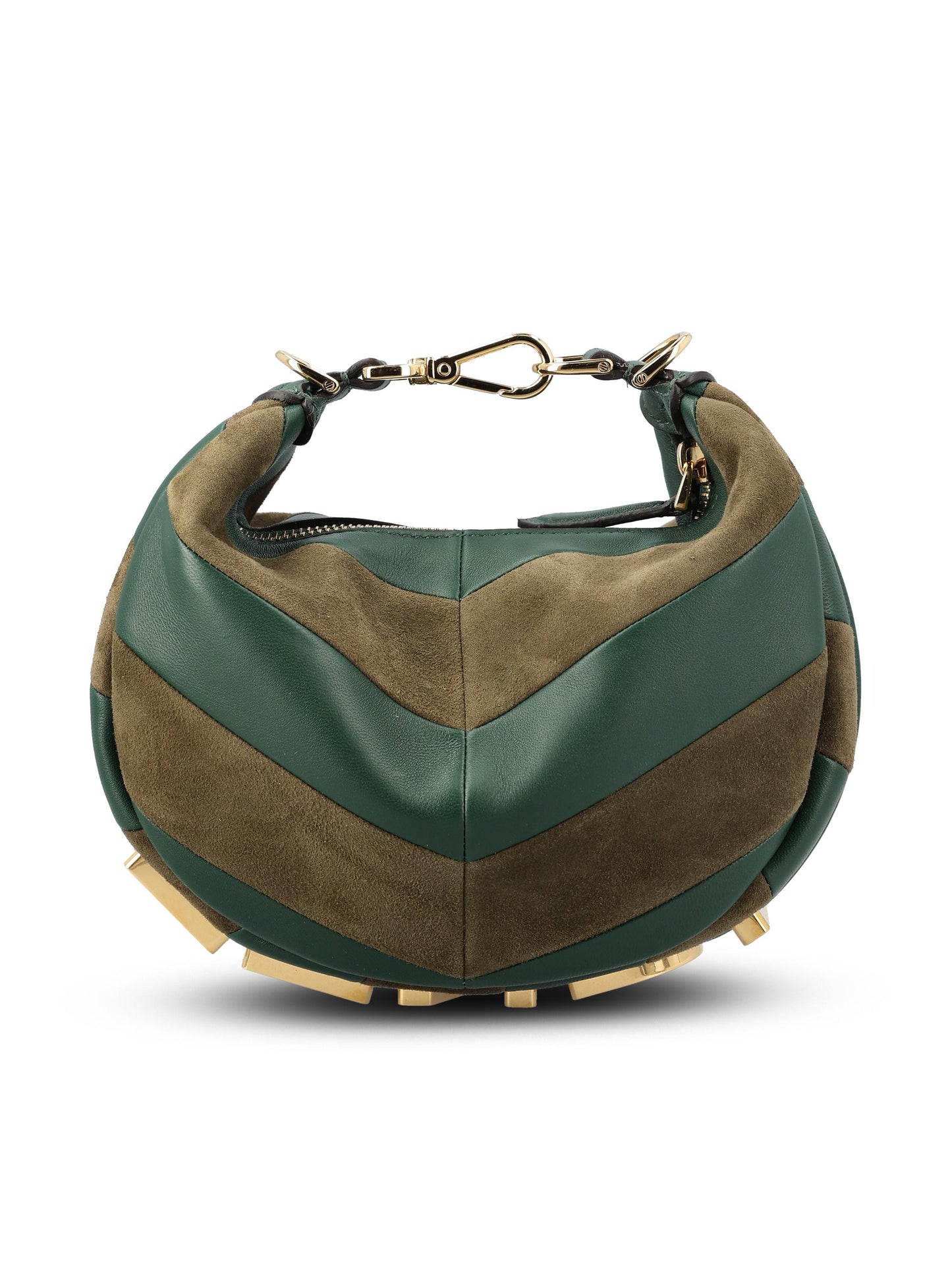 Borsa Fendigraphy hobo in pelle e camoscio. 8BS081 AYDRF1U3E FENDI 