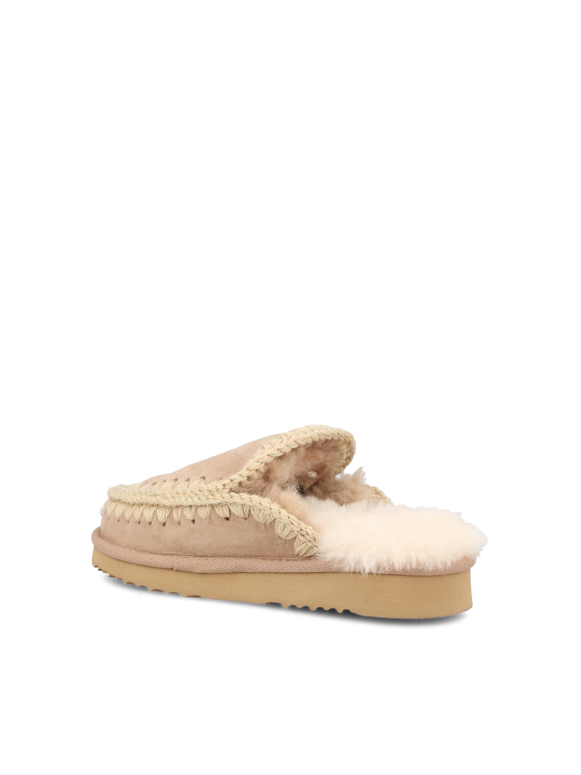Slipper Eskimo in pelle. FW101125A CAM MOU 